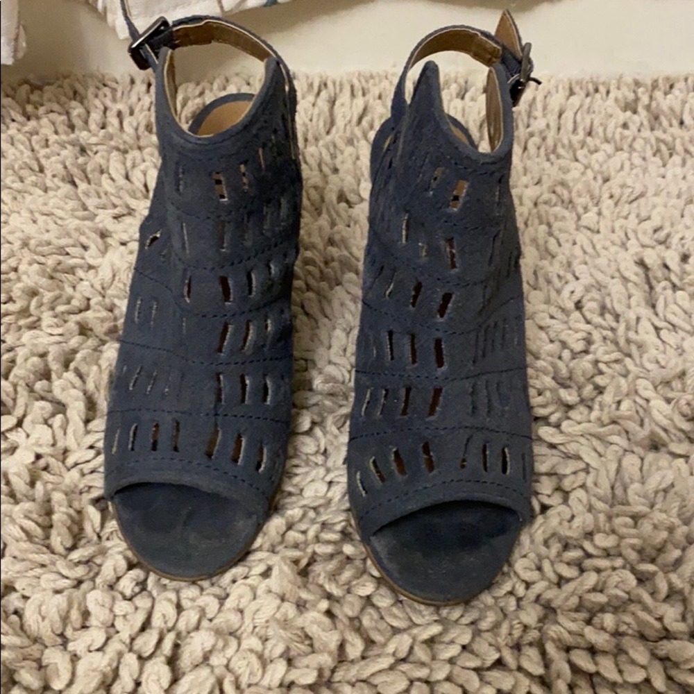 Diba denim blue leather upper Sandal